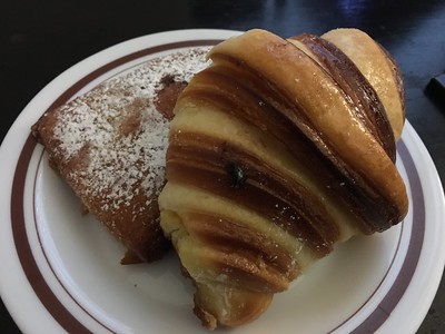 pastries on a plate