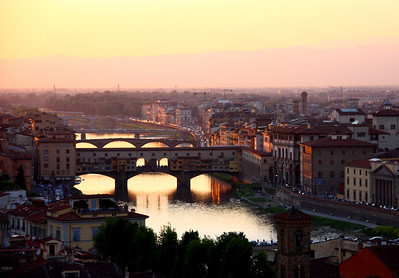 Ponte Vecchio at sunset