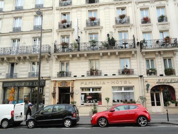 Familia Hotel exterior, one of the cheap hotels in Paris