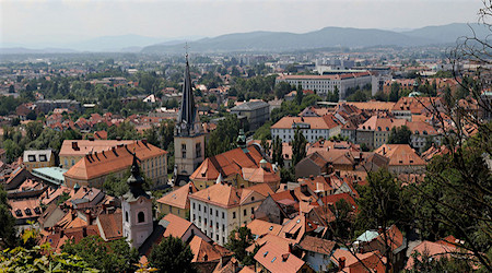 Ljubljana aerial view