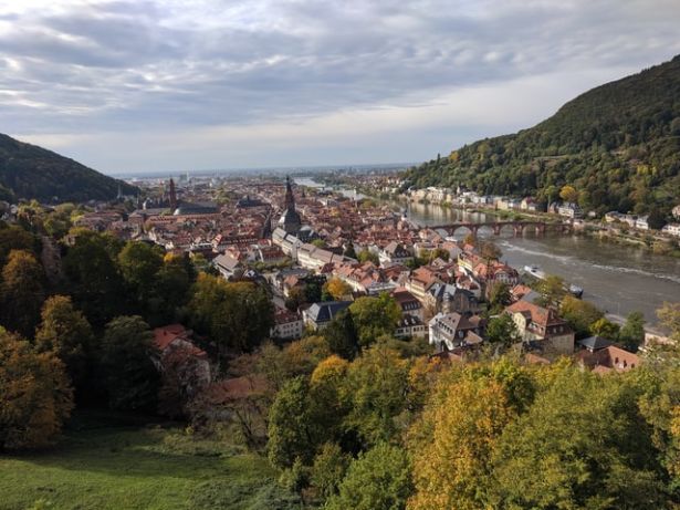 aerial view of Heidelberg, Germany